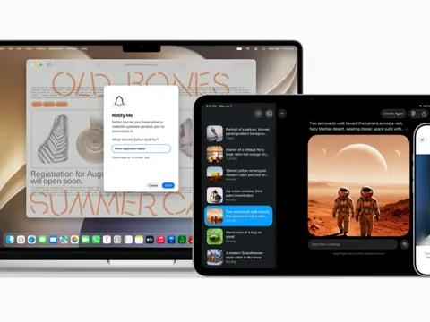 Apple WWDC 2026 devices showing Siri AI and Apple Intelligence across iPhone 17 Pro, iPad Pro, and MacBook Pro