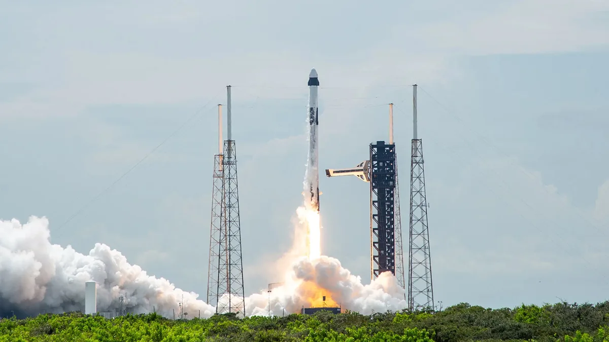 SpaceX Falcon 9 rocket carrying NASA Crew-9 lifts off from Kennedy Space Center