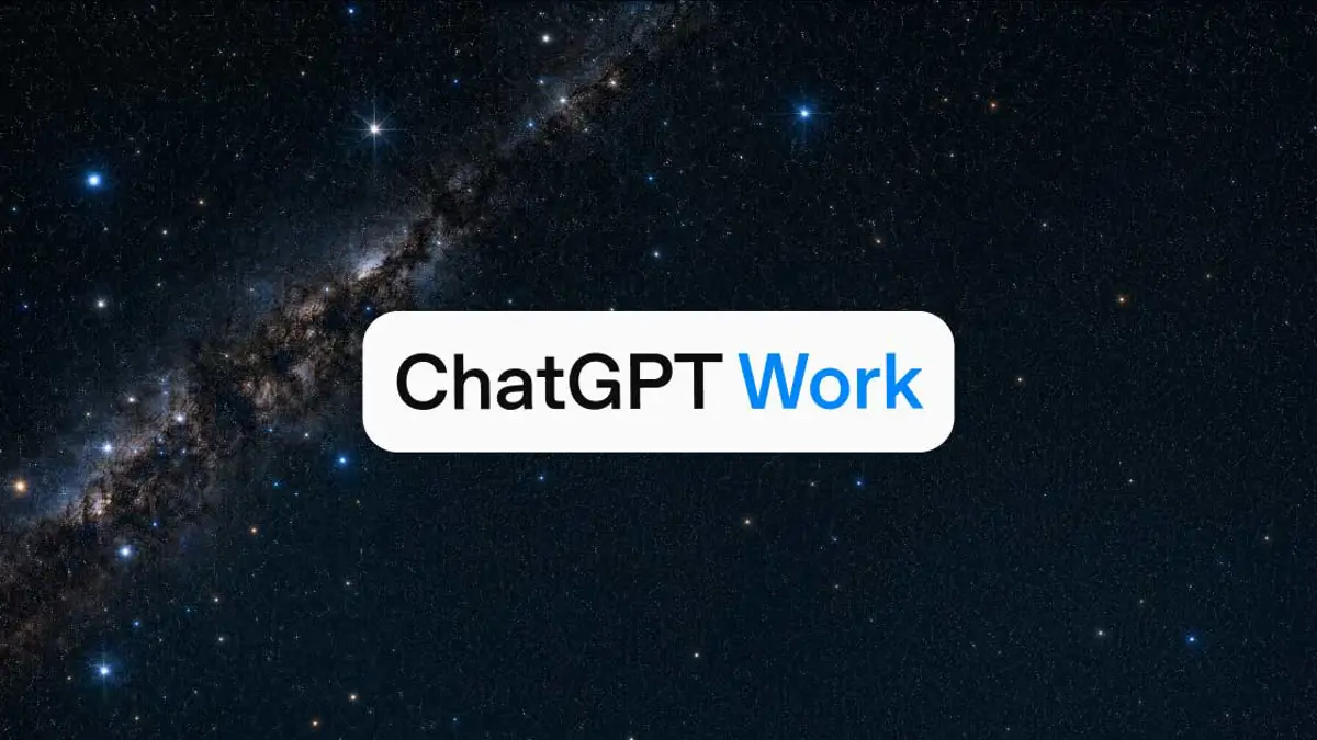 ChatGPT Work interface showing GPT-5.6 powered workspace features including Sites builder, Plan mode, and plugin connections for enterprise teams