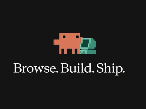 Claude Code desktop in-app browser showing Browse Build Ship announcement from ClaudeDevs on X