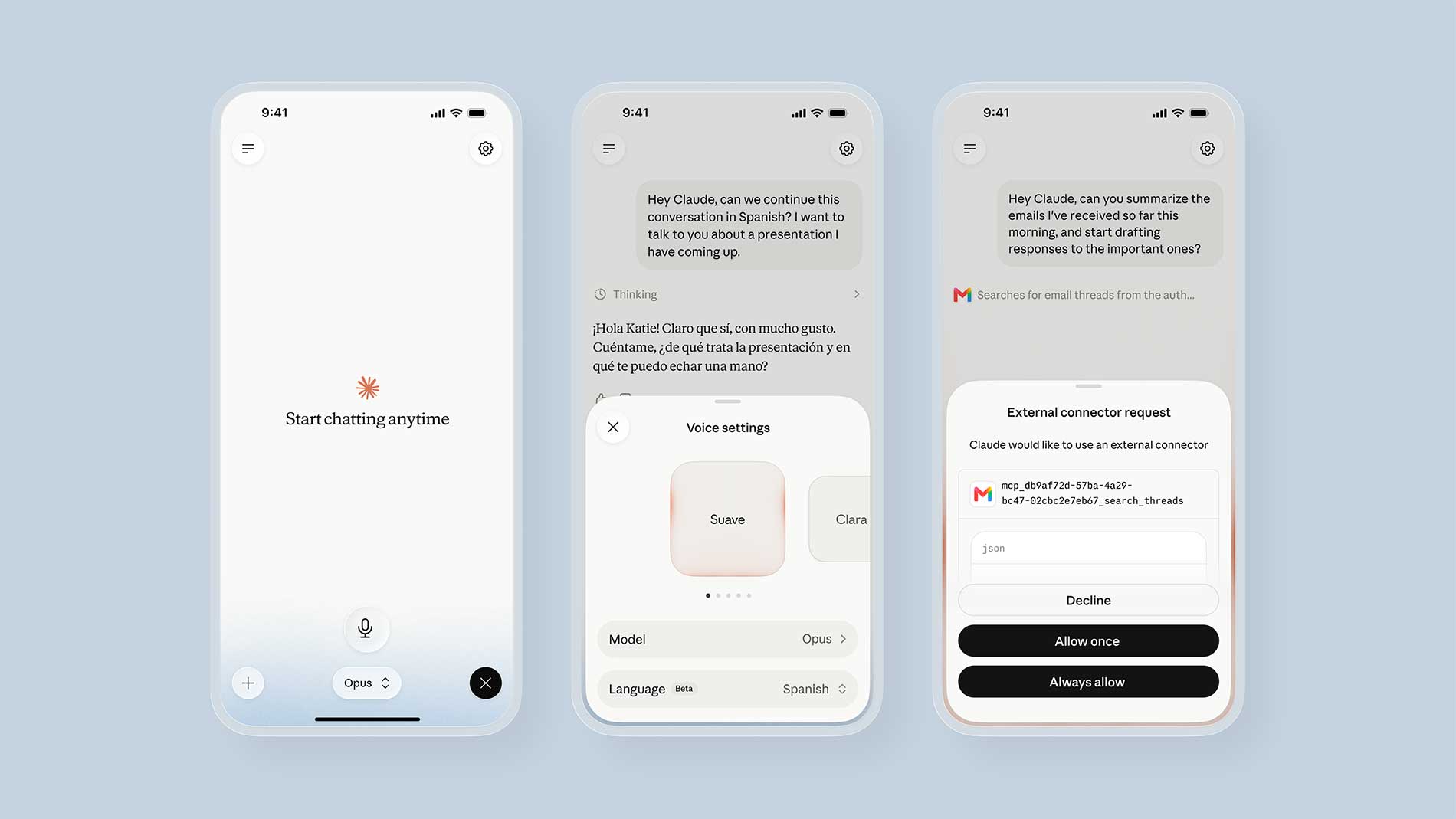 Claude Voice Mode Now Runs on Opus and Sonnet - and Can Take Actions in Gmail, Slack, and Notion