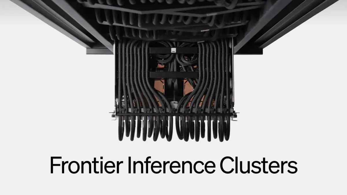 Etched team standing next to a rack-scale AI inference cluster at the company's San Jose lab