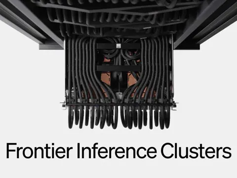 Etched team standing next to a rack-scale AI inference cluster at the company's San Jose lab