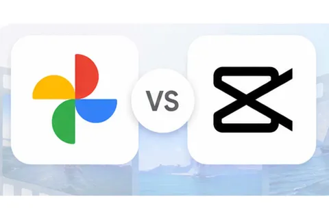 Google Photos Video Remix interface showing the Create tab with artistic video effects powered by Gemini Omni