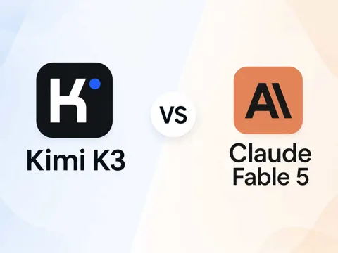 Side-by-side comparison of Kimi K3 and Claude Fable 5 on benchmarks, pricing, and context window