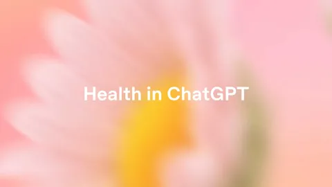 ChatGPT Health interface on iPhone showing connected Apple Health data including activity, medications, and lab results for personalized AI health conversations