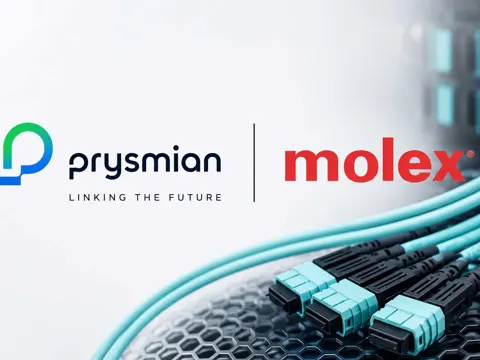 Prysmian fibre optic cables for data center supply as part of the €5.5 billion Molex deal announced July 2026