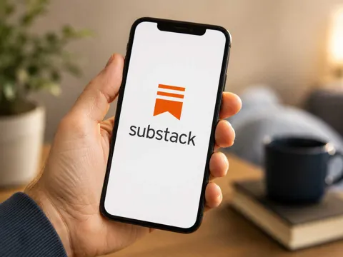 Substack Pangram Ai Detection Newsletters 2026Substack logo on a smartphone screen representing the platform's new Pangram AI detection feature for newsletters