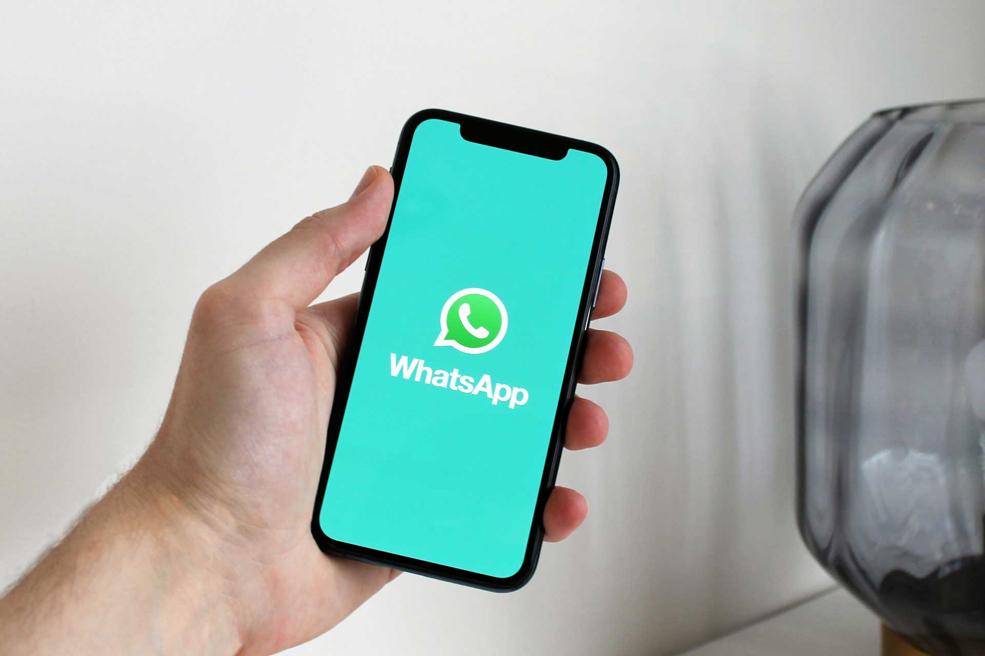 WhatsApp beta for iOS showing the backup cloud provider selection screen with WhatsApp and iCloud options