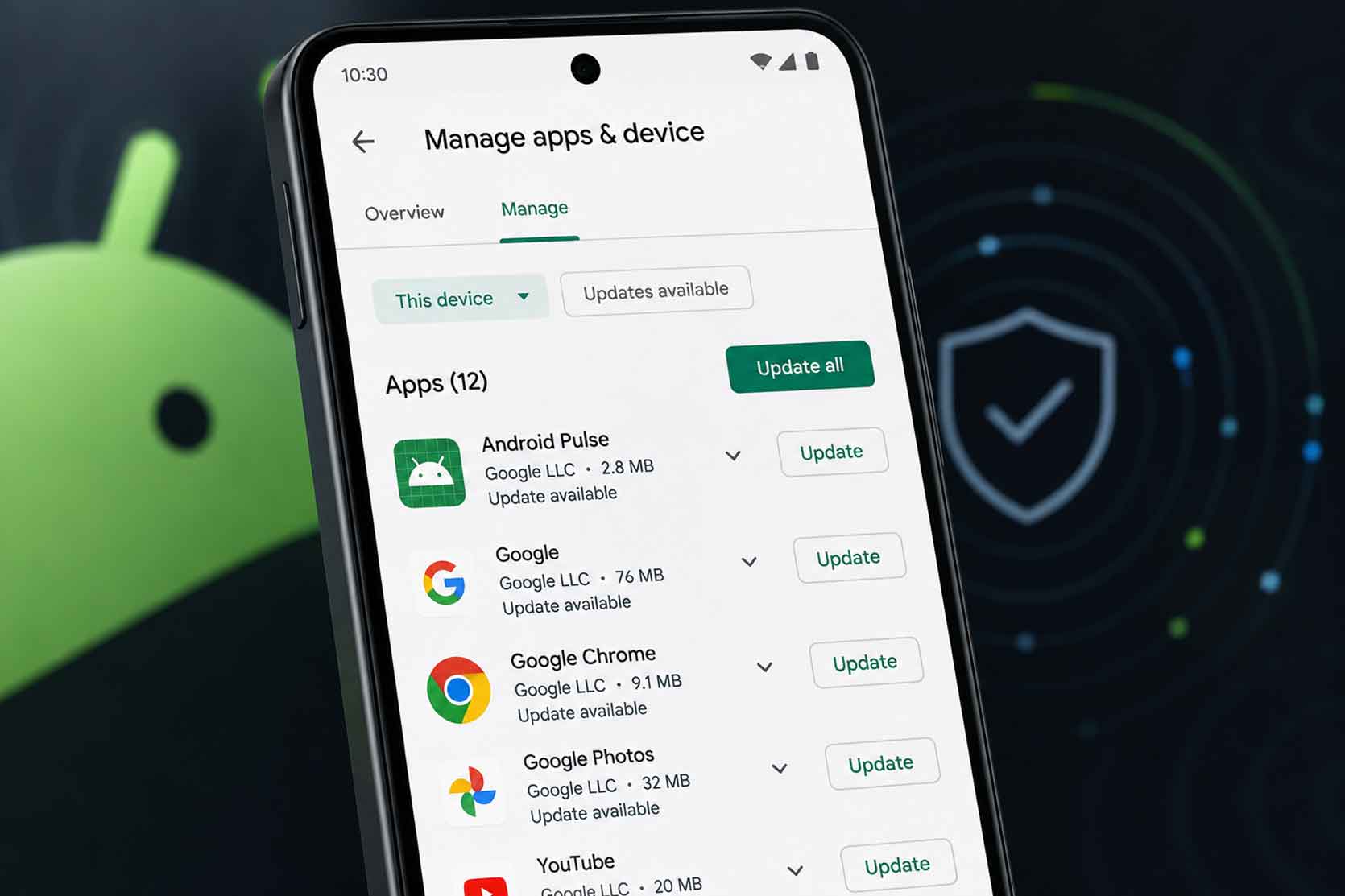 Android Pulse Suddenly Appears in Google Play Updates