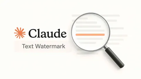 Anthropic illustration showing how Claude's invisible text watermark works using the SynthID-Text method