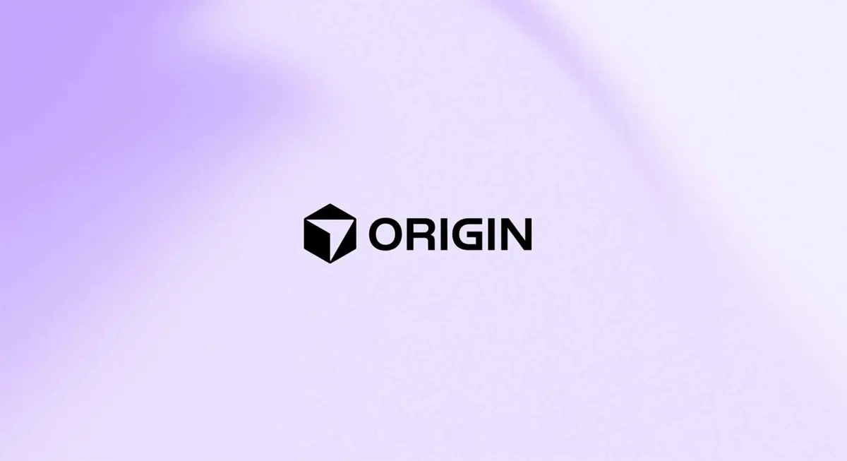 Cursor Origin landing page showing the tagline "A git forge for the agentic era" against a dark background