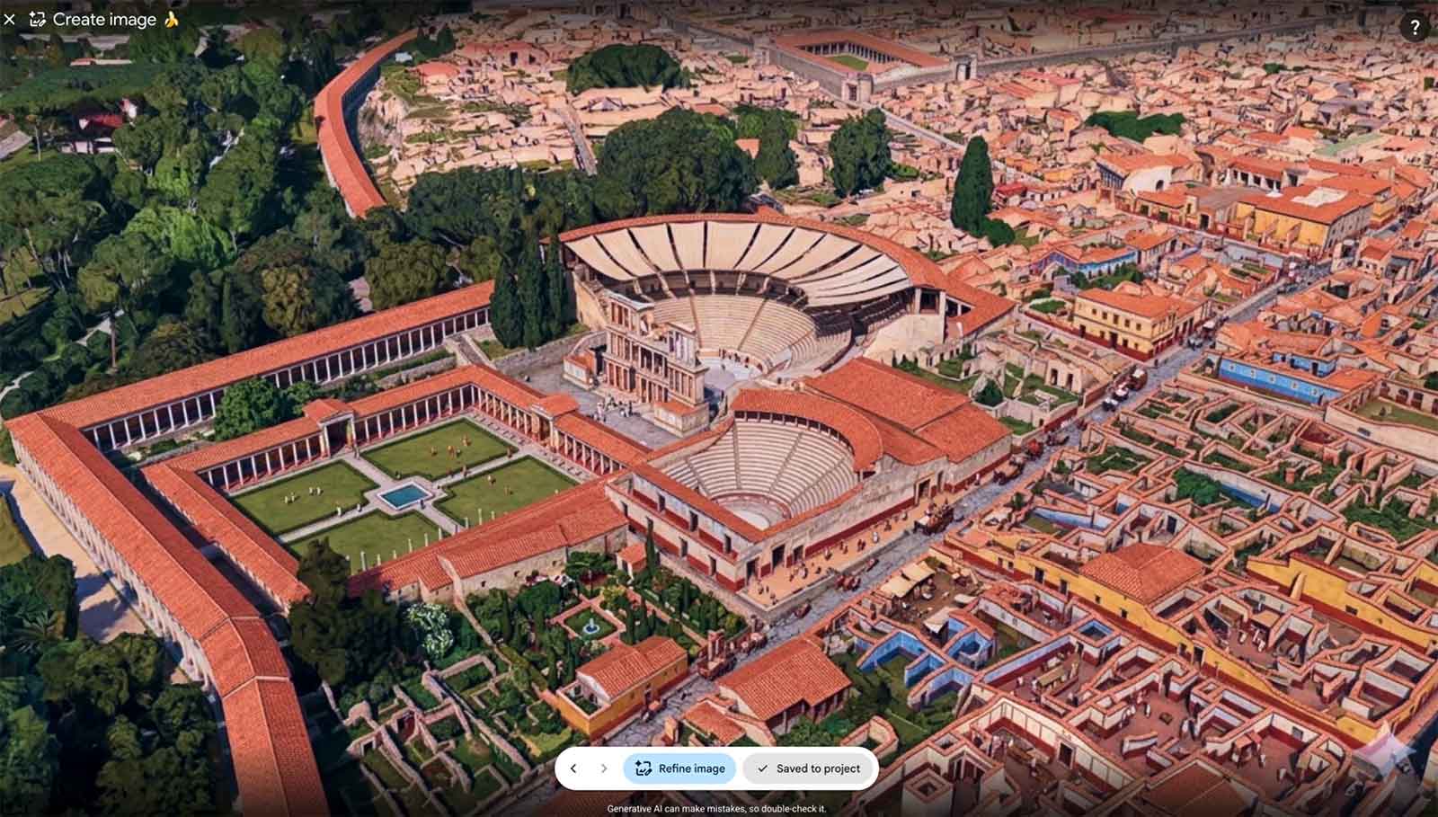 Google Earth using Nano Banana to generate an AI-enhanced view of a real-world location