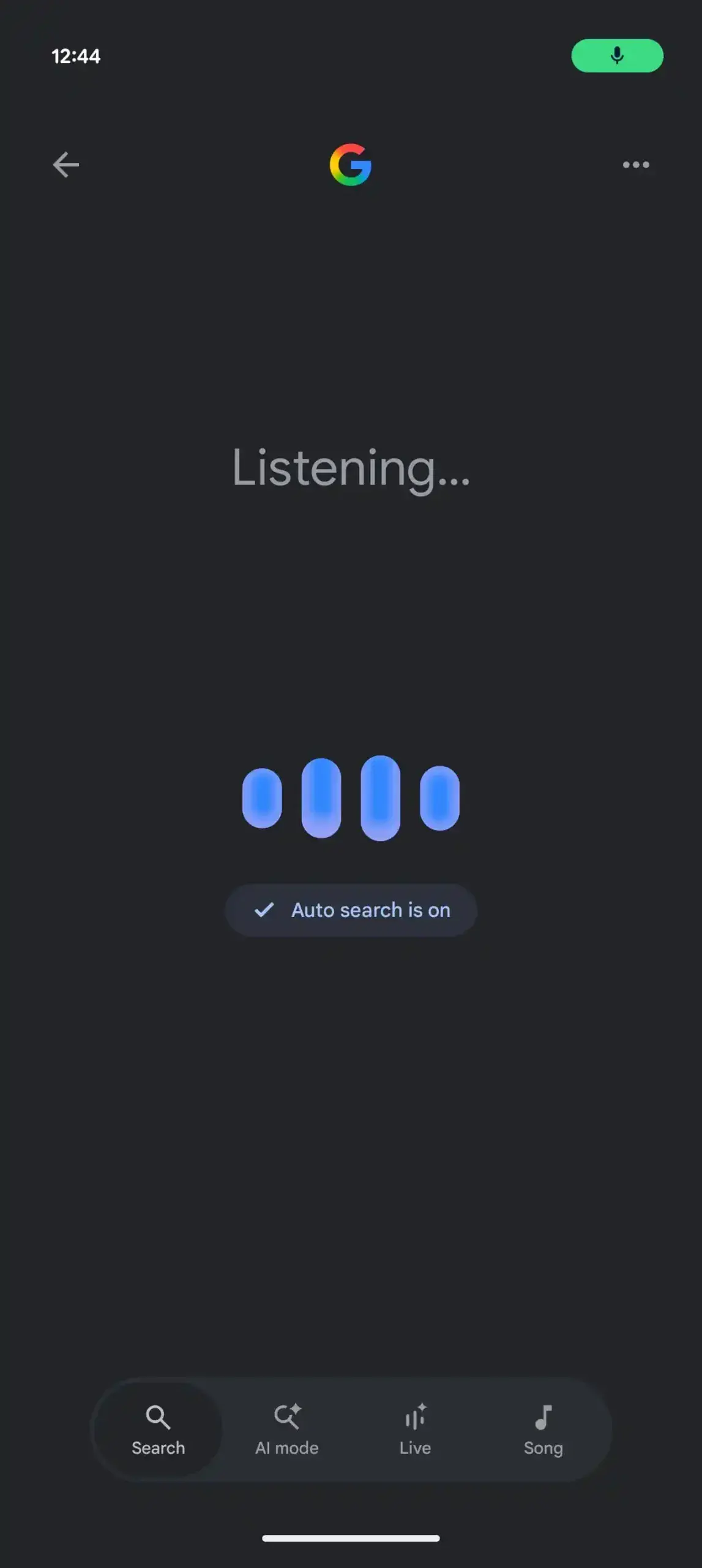 Google Voice Search Redesign 1