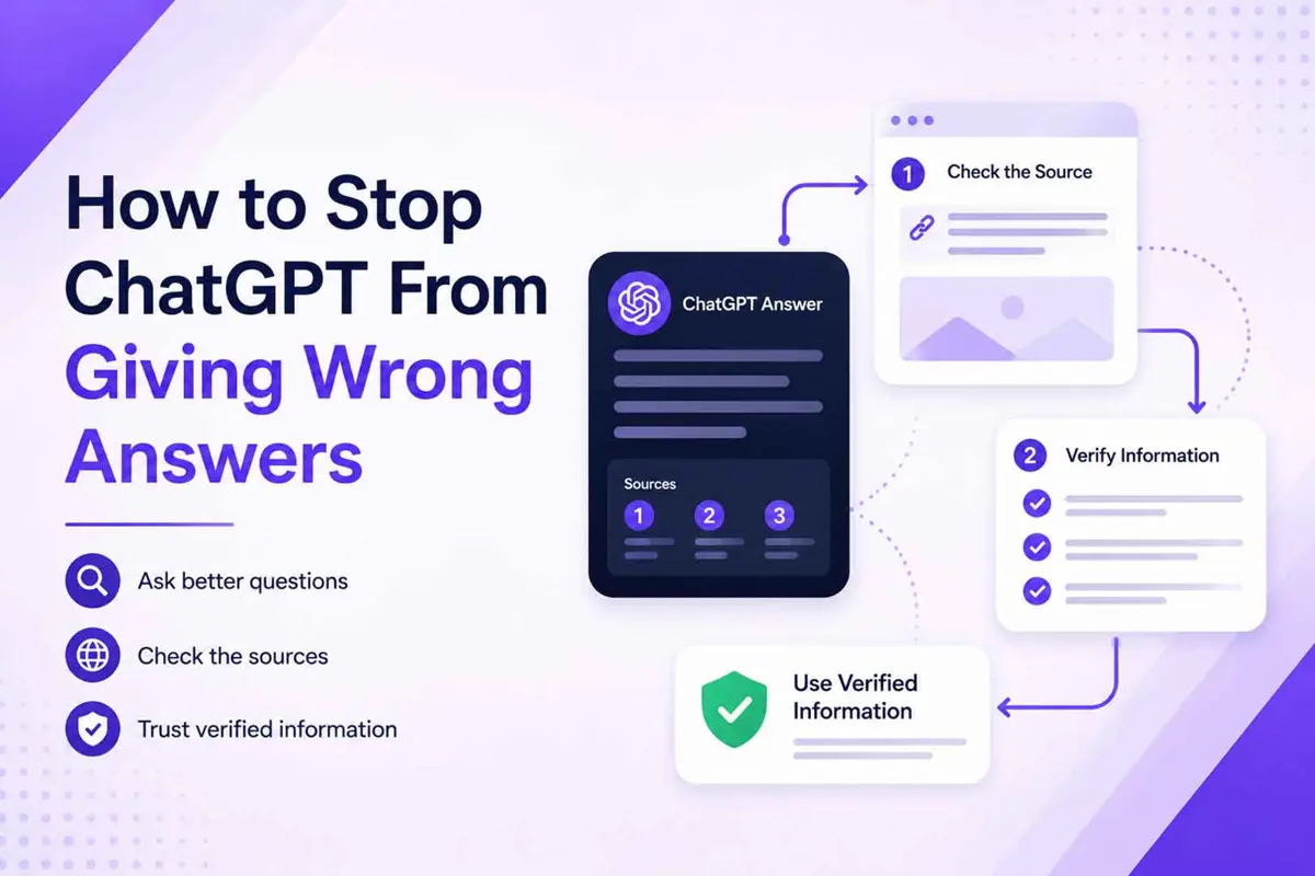 How to stop ChatGPT from giving wrong answers with a source verification workflow