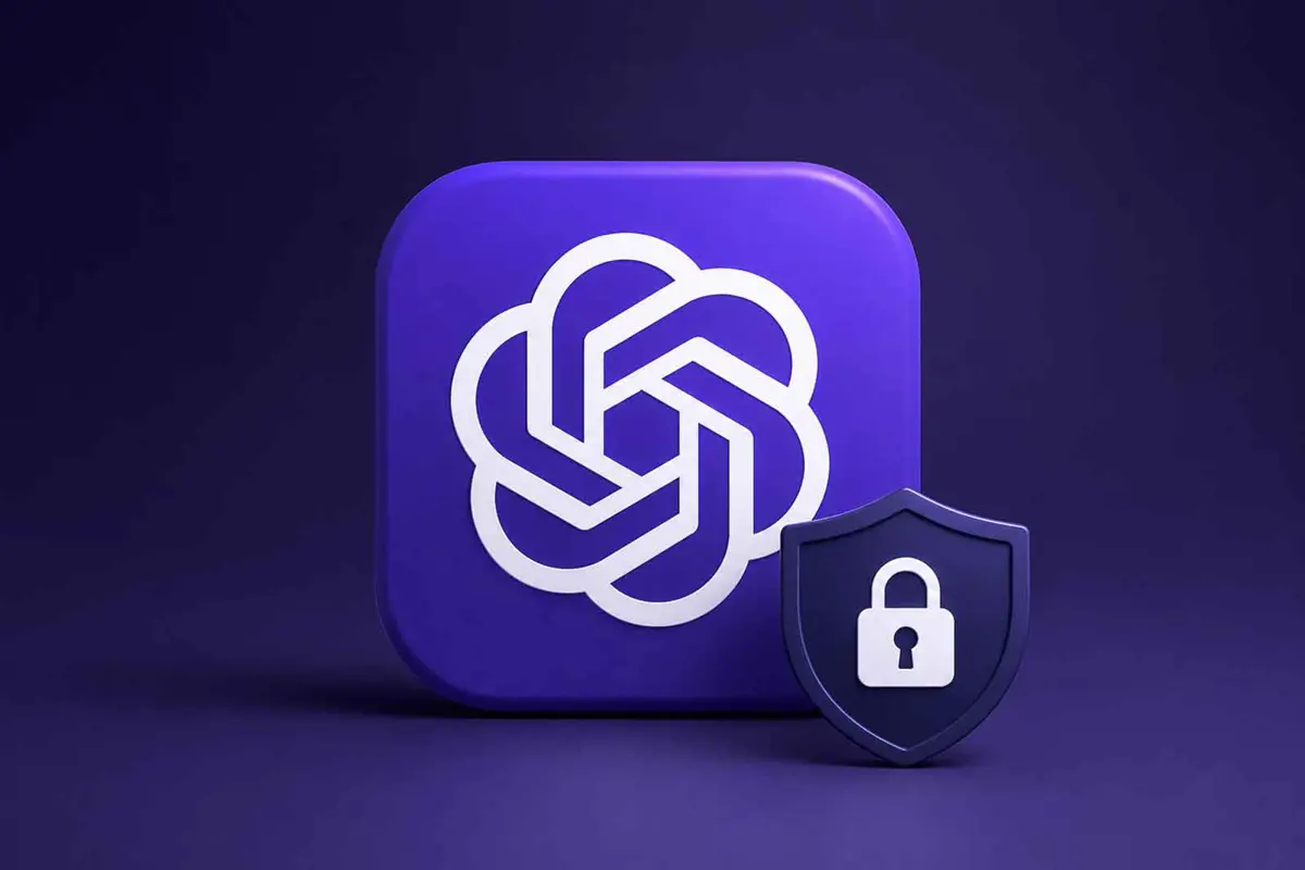 OpenAI logo with a security shield representing Astra cybersecurity concerns