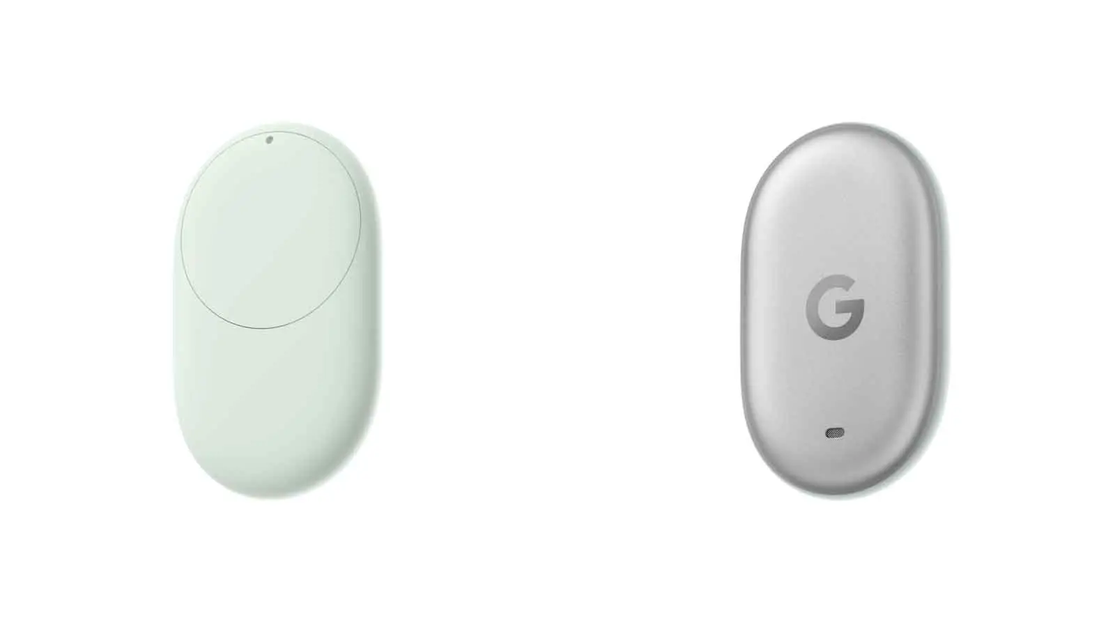 Google Pixel Tag tracker shown side by side with packaging