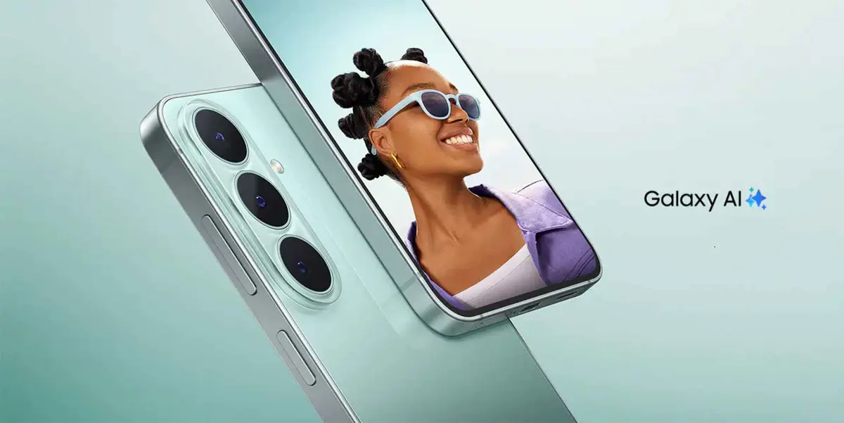 Samsung Galaxy S26 FE with its triple camera system and display