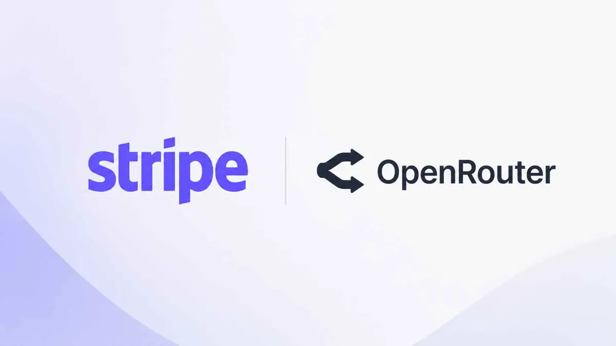 Stripe and OpenRouter logos on a reported $7 billion acquisition announcement