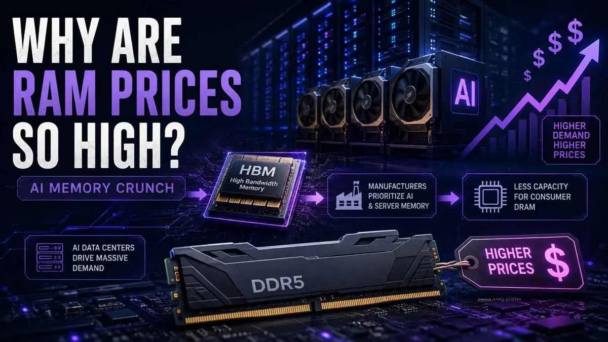 Why are RAM prices so high due to AI memory demand