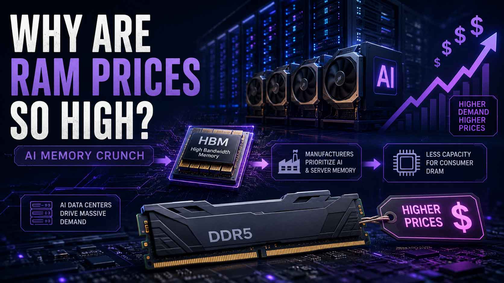 Why Are RAM Prices So High? The AI Memory Crunch Explained
