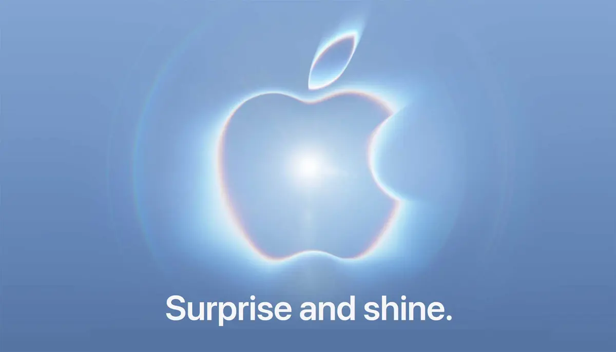 Apple "Surprise and shine" event banner for September 9 2026 iPhone announcement including foldable iPhone Ultra