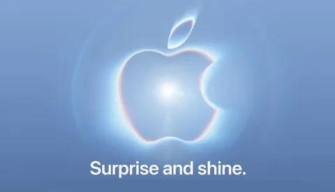 Apple "Surprise and shine" event banner for September 9 2026 iPhone announcement including foldable iPhone Ultra