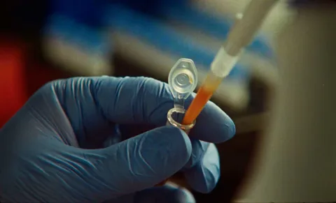 Claude AI searching DNA sequences and identifying a CRISPR-like enzyme system