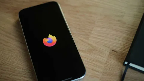 Firefox on an iPhone with an ad blocker enabled, showing a cleaner webpage with fewer ads