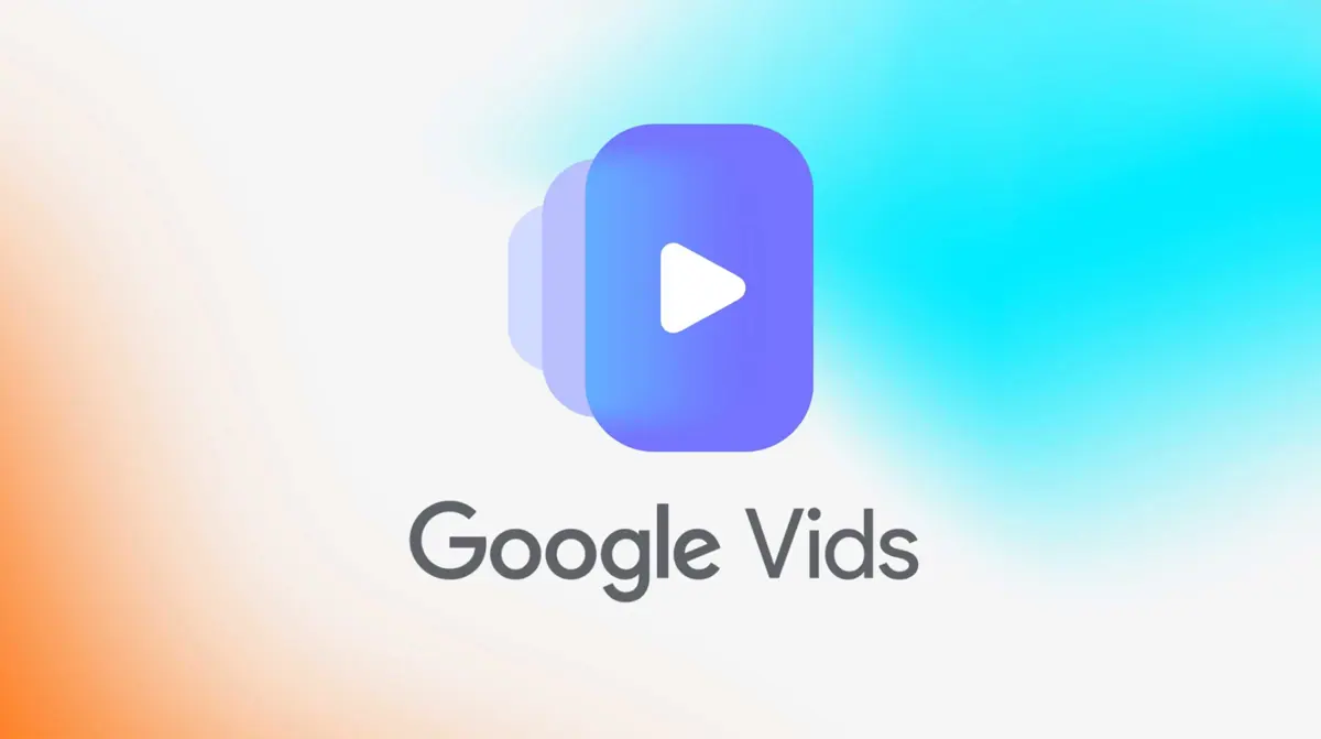 Google Vids interface turning a document into an AI-generated video summary.