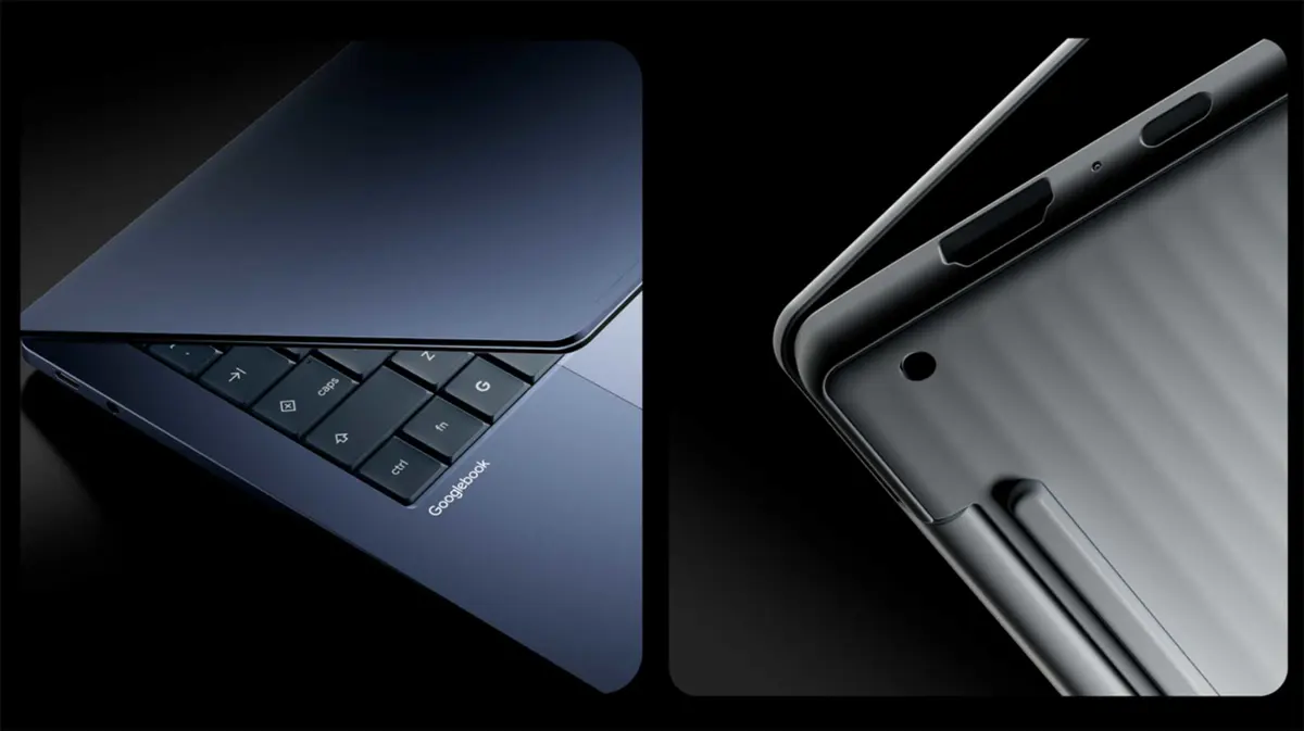 Googlebook laptop with Gemini Intelligence features and Android phone integration