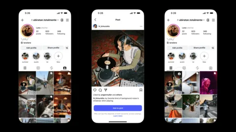 Instagram profile grid showing a tagged post added alongside other profile posts.