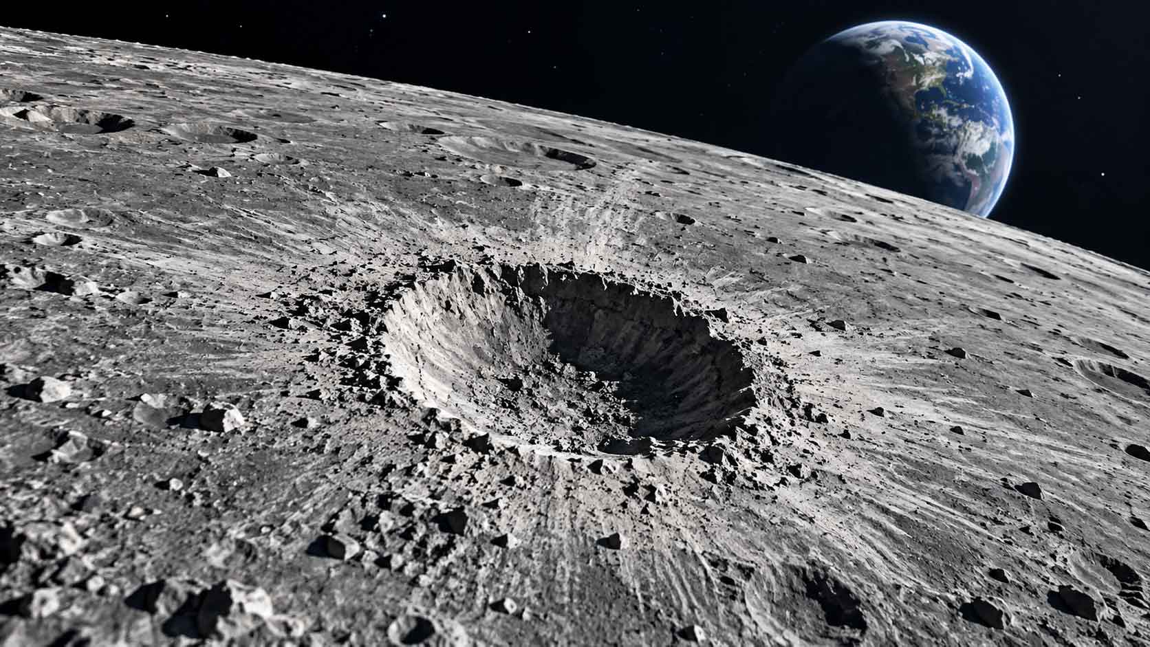 NASA Found a New Moon Crater That Formed in 2024