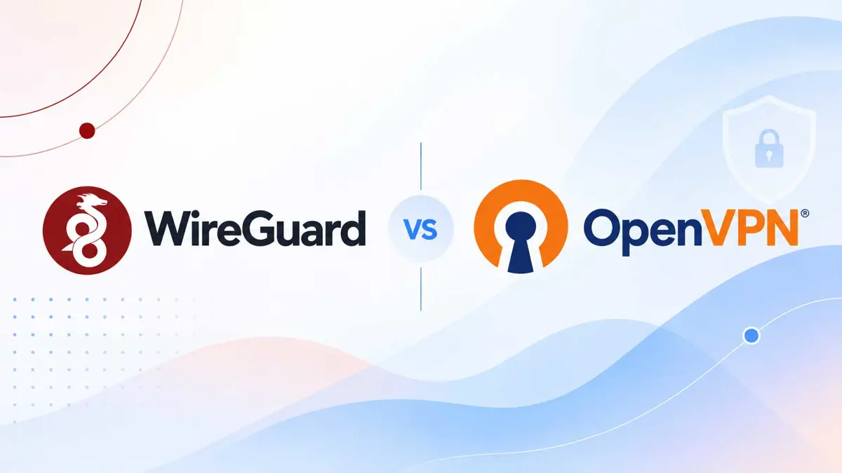 Comparing two VPN protocol paths representing WireGuard and OpenVPN